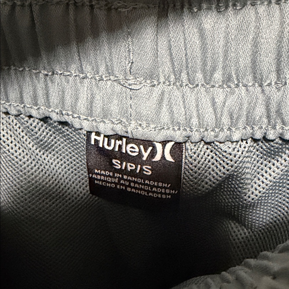 Hurley Men's Aqua Athletic Shorts - Picture 2 of 3